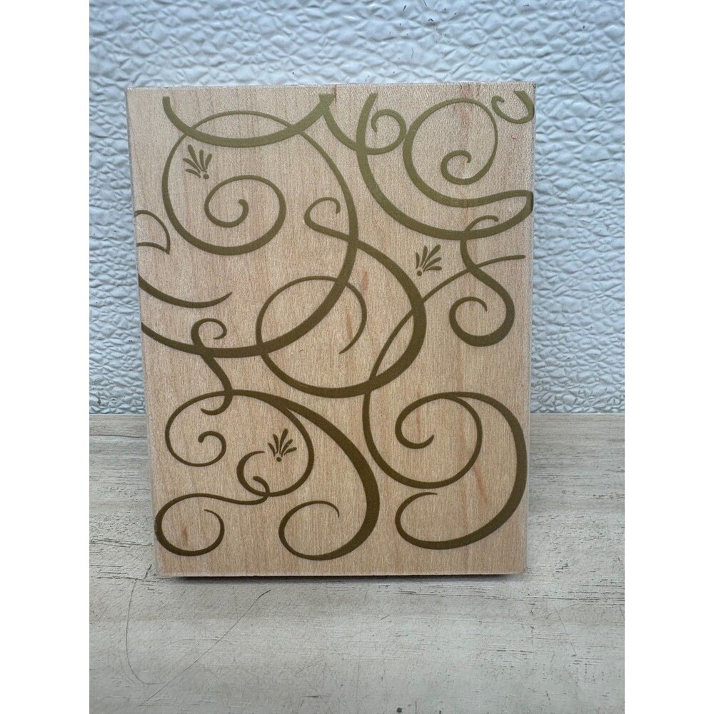 Hero Arts Wood Mounted Rubber Stamp Florenine Scroll